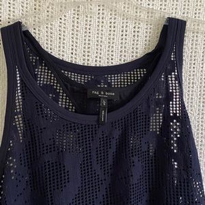 🟣💙. NWOT! RAG-N-BONES Layered Tank Top Size L